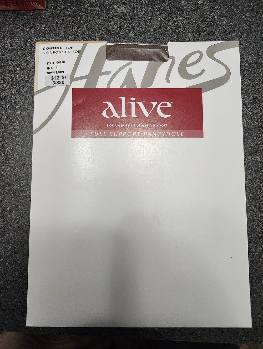Hanes Alive Full Support Pantyhose - Taupe
